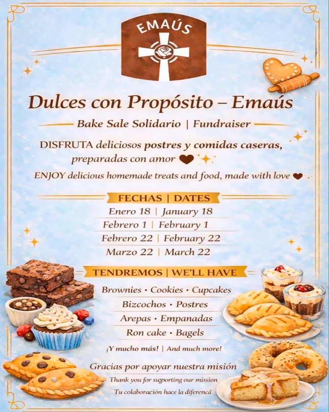 Emmaus Bake Sale Fundraiser                                                                                                                                                                                                                                                                                 