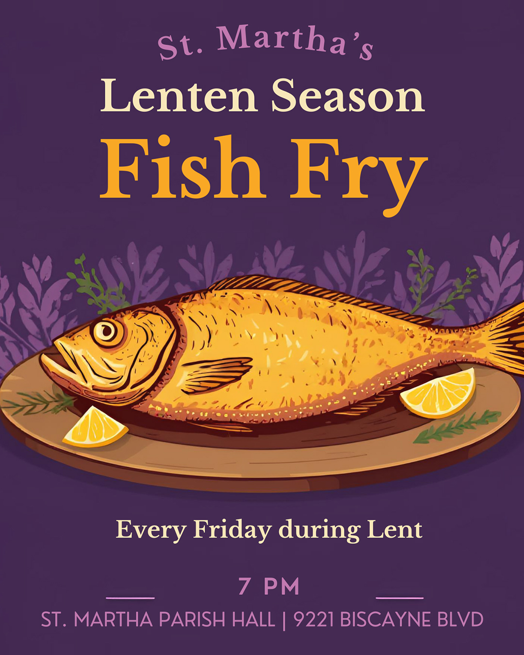 Lenten Season Fish Fry                                                                                                                                                                                                                                                                                      