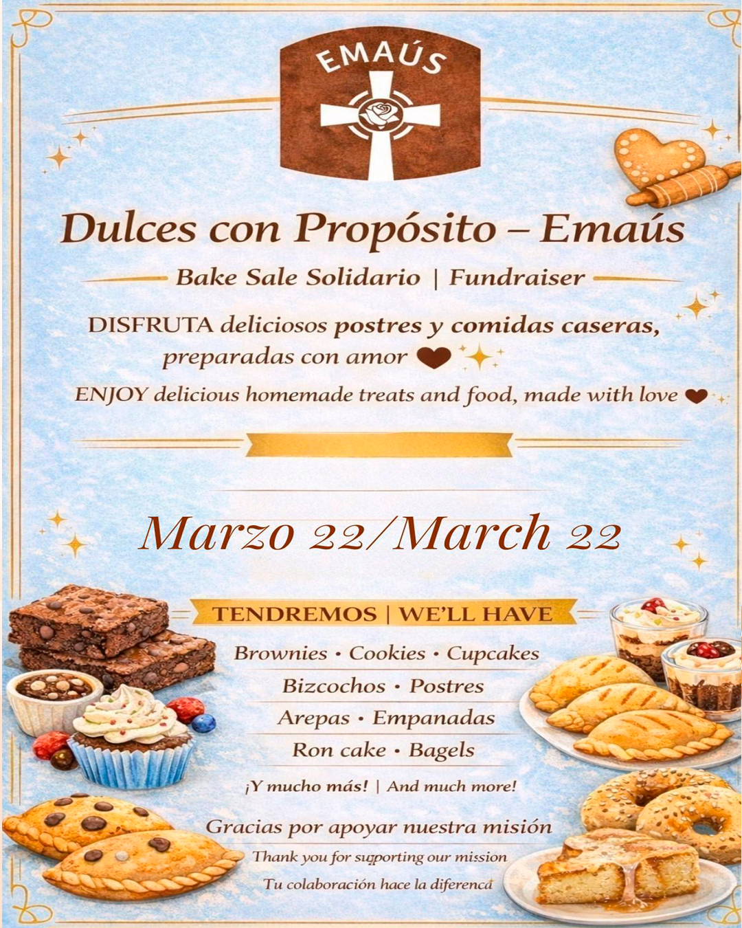 Emmaus Bake Sale Fundraiser                                                                                                                                                                                                                                                                                 