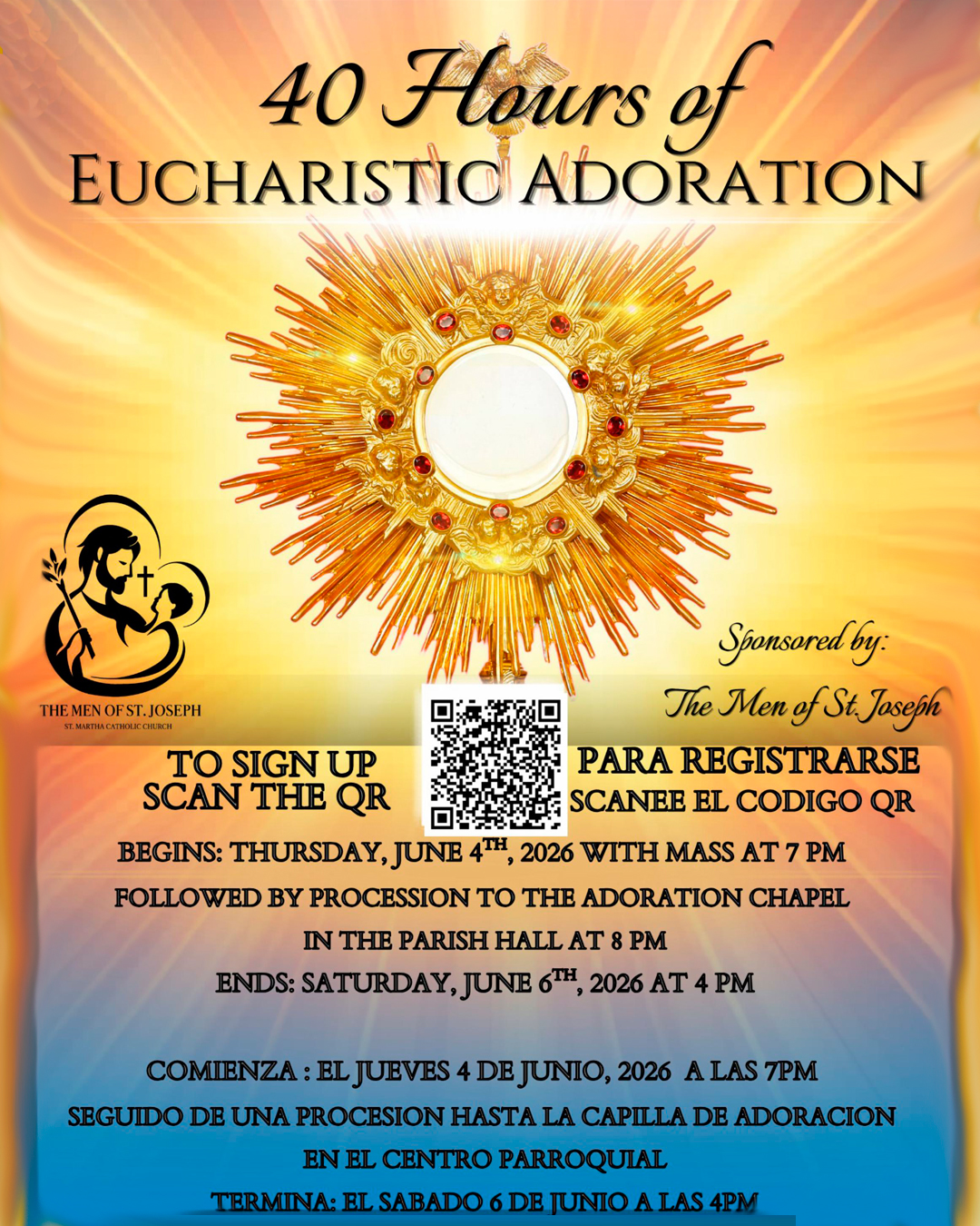 40 Hours of Eucharistic Adoration                                                                                                                                                                                                                                                                           