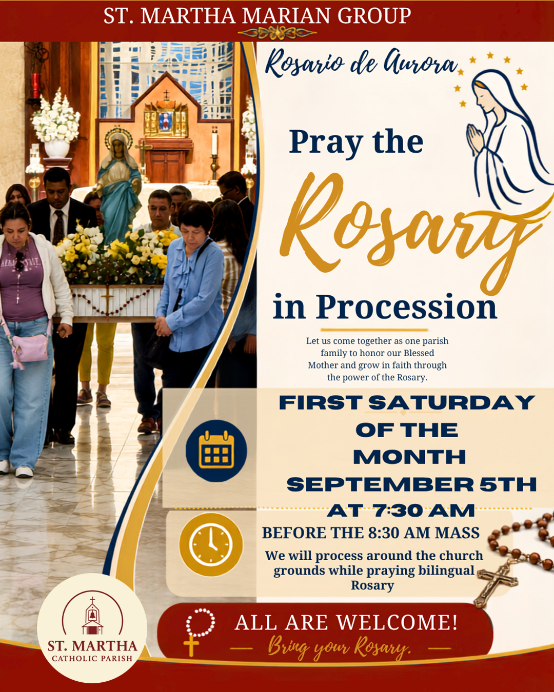 Pray the Rosary in Procession