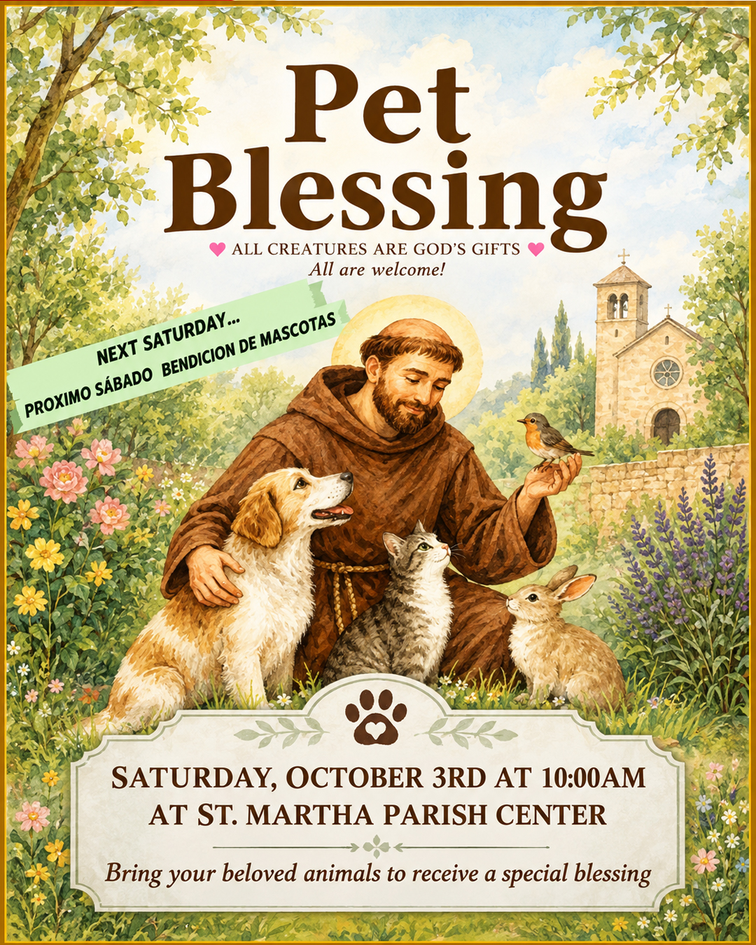Pet Blessing                                                                                                                                                                                                                                                                                                