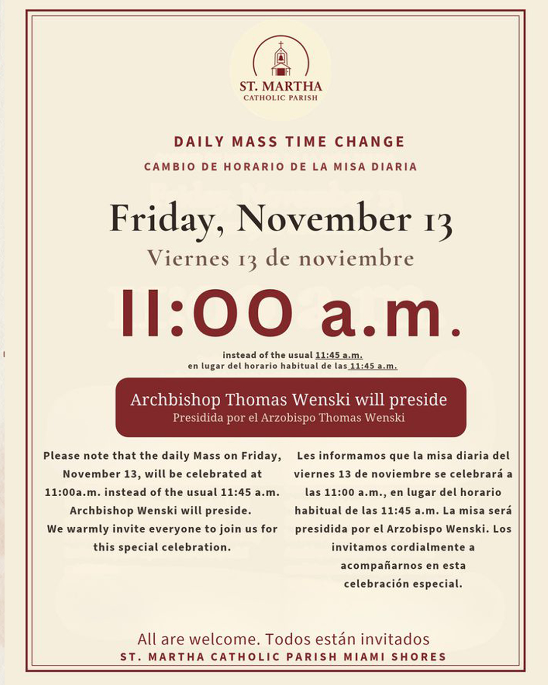 Daily Mass Time Change                                                                                                                                                                                                                                                                                      