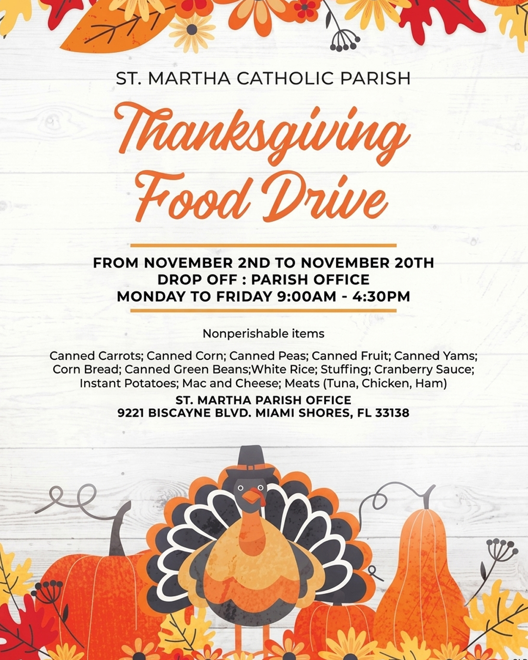 Thanksgiving Food Drive                                                                                                                                                                                                                                                                                     